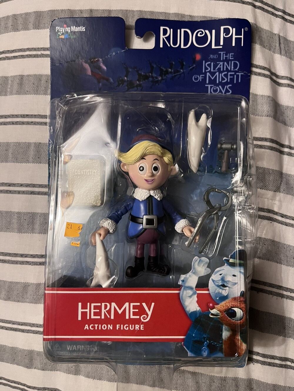 HERMEY The Dentist Rudolph Island Of Misfit Toys Action Figure 2000 NOS